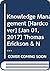 Knowledge Management by Thomas Erickson & Nisha Rana