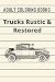 Adult Coloring Books Trucks Rustic & Restored by zen master