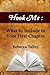 Hook Me: What to Include in Your First Chapter