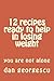12 recipes ready to help in losing weight by Dan Georgescu