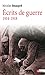 Ecrits de guerre 1914-1918