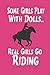 Horses lined notebook journal. Some girls play with dolls rea... by Ruth Duncan