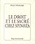 Le droit et le sacré chez Spinoza