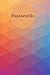 Colourful Password Notebook