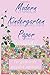 Modern Kindergarten Paper: ...