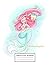 Composition Notebook: Cute Drawing Photo Art Mermaid Soft Glossy Wide Ruled Journal with Ruled Lined Paper for Taking Notes Writing Workbook for Teens ... Daughter Mermaid Lovers on Birthday Christmas