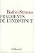 Fragments de l'indistinct