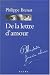 DE LA LETTRE D AMOUR