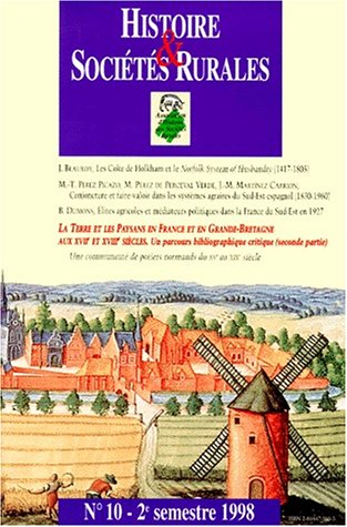 Histoire ET SOCIETE RURALE 10 BIOGRAPHIE DE LA QUESTION D AGREGATION (Paperback)