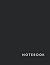 Notebook: Black Cover - Size (8.5 x 11 inches) 120 pages: Lined Paper