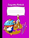 Composition Notebook: Pre-K Draw and Write Blank Story Paper Notebook Journal For Preschool and Kindergarten Kids: Each Page Divided For Creative ... Cartoon Character with Cute Pink Glossy Cover
