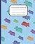Dinosaur Composition Notebook: Cute Blue Dinosaur Composition Notebook College Ruled For Boys, Kids, College, School, 7.5x9.25 College Ruled Pages