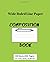Composition book: Wide Ruled Line journal, 100 sheets 200 pages, size 7.5" x 9.25" (19.05 x 23.495 cm)
