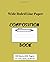 Composition book: Wide Ruled Line journal, 100 sheets 200 pages, size 7.5" x 9.25" (19.05 x 23.495 cm)