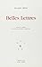 Belles lettres