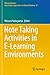 Note Taking Activities in E-Learning Environments (Behaviormetrics: Quantitative Approaches to Human Behavior)