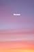Notebook: Sunset
