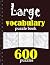 Large vocabulary puzzle boo...
