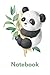 Notebook with a cool panda