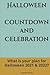 Halloween Countdown and Cel...