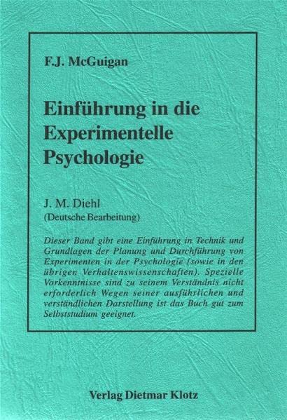 Einfuhrung in die experimentelle Psychologie (Paperback)