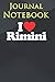 Composition Notebook: I Love Rimini Funny Rimini 1A Heart 6'' x 9'', 100 Pages, Soft Cover, Matte Finish A Cute Wonderful Gift For anyone