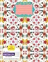 floral notebook, composition notebook: Graph Paper notebook 8.5 X 11 in" with divider Sheets | 1 Subject Quad Ruled 5 squares per inch, 120 pages | ... for girls and women, Science & Math Notebook
