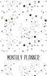 Monthly Planner: Watercolor Cover: 12 Months Calendar + Lined Notebook * 5 x 8 Inches * 200 Pages ***Undated Calendar Planner Series***
