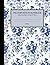 Decomposition Notebook: Vintage Blue Floral Patterned Notebook | 8.5'' x 11'' 120 Pages | College Ruled Journal for Students, Teachers, University Seniors