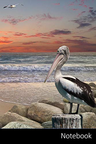 Notebook: La Puesta Del Sol, Cielo, Velero, Playa Cuaderno / Diario / Libro de escritura / Notas - 6 x 9 pulgadas (15.24 x 22.86 cm), 110 páginas, superficie brillante.