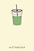 Notebook: Iced Matcha Blank Lined Journal (Spanish Edition)