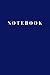 Notebook: (Navy Cover)