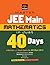 JEE Main 2013 Mathematics in Just 40 Days by Rajeev Manocha