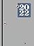 2022 PLANNER GRAY: Gray color paper, a massive 8.25x11 inches, HARDCOVER perfect bound! PERFECT for daily and weekly planning, very easy to use like a calendar layout style planner!