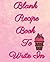 Recipe Notebook to Write in...