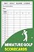 Miniature Golf ScoreCards: ...