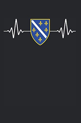 Bosnien Herzschlag: Bosnien & Bosnier Notizbuch 6'x9' Jugoslavija Geschenk für Jugo & Balkan (German Edition)