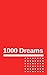 1000 Dreams: Classic Red Composition Workbook, 100 Pages/1000 Goals, The Best Place For Your Dreams, It's Time To Turn Your Dreams Into Goals And Then Make Them Come True (Action Implementation)
