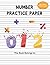 Number Practice Paper: 120 Blank Numbers Writing Practice Paper with dotted middle lines to practice number writing for kids