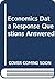 Economics Data Response Que...