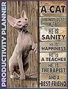 Productivity Planner: sphynx cat is not just a cat Invest Few Minutes to develop thankfulness, mindfulness and positivity, Undated Daily Planner And ... Weekly Productivity & Manage Time For Women