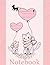 Notebook Pink cover and a cute cat cat-balloon-love-kitten-he... by David Gil