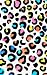Notebook: Leopard Print Colorful Notebook/Journal - College Ruled Lines 100 Pages - 5x8in