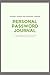 Personal Password Journal -...