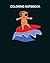 Coloring Book: dog surfing ...