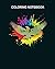 Coloring Book: eagle in colorful with color blob 64 pages - 8 x 10 inches