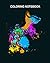 Coloring Book: cat colors splashes art style colorful 64 pages - 8 x 10 inches