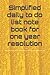 Simplified To Do List Noteb...