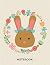 Notebook: Easter cute bunny...
