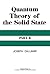Quantum Theory of the Solid...